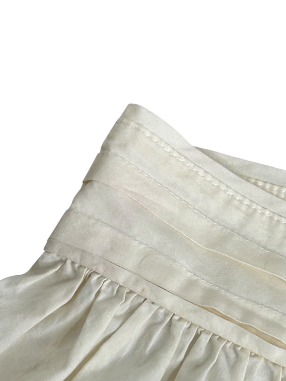Ulla Johnson Jacinta Ivory Button Front Skirt With Pockets & Pleated Details 4 - Picture 7 of 10